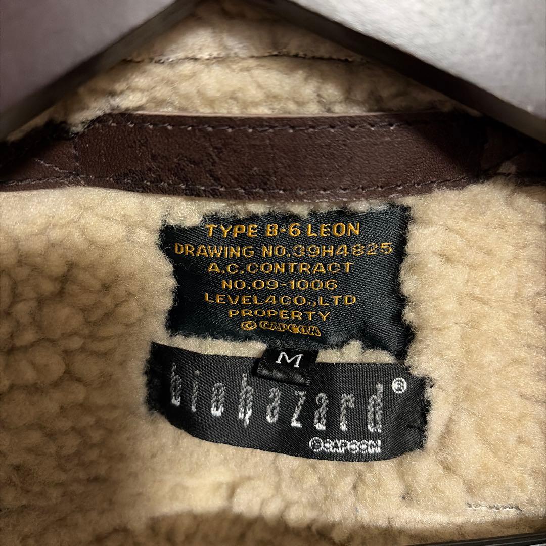 CAPCOM BIOHAZARD レオンモデル B-6 ムートンジャケット