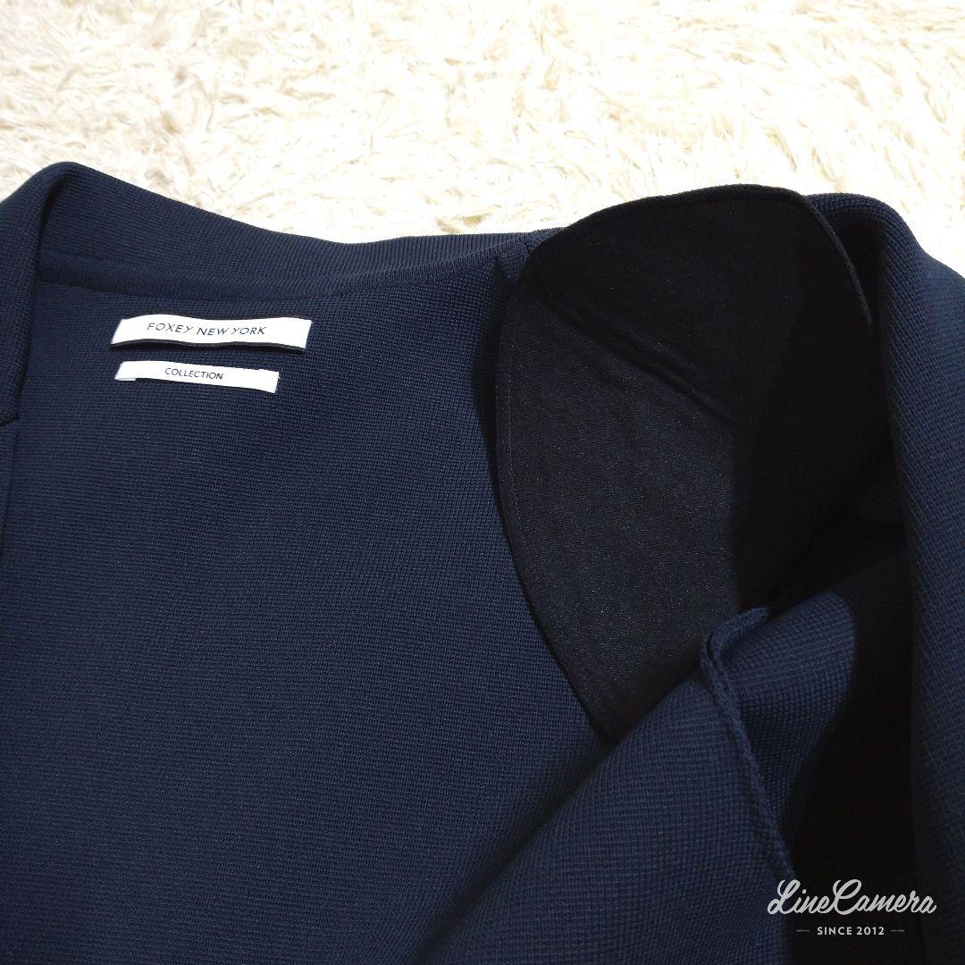 タグ付き★日本製★FOXEY　定価6.6万円　ジャケット　パール　2way　38