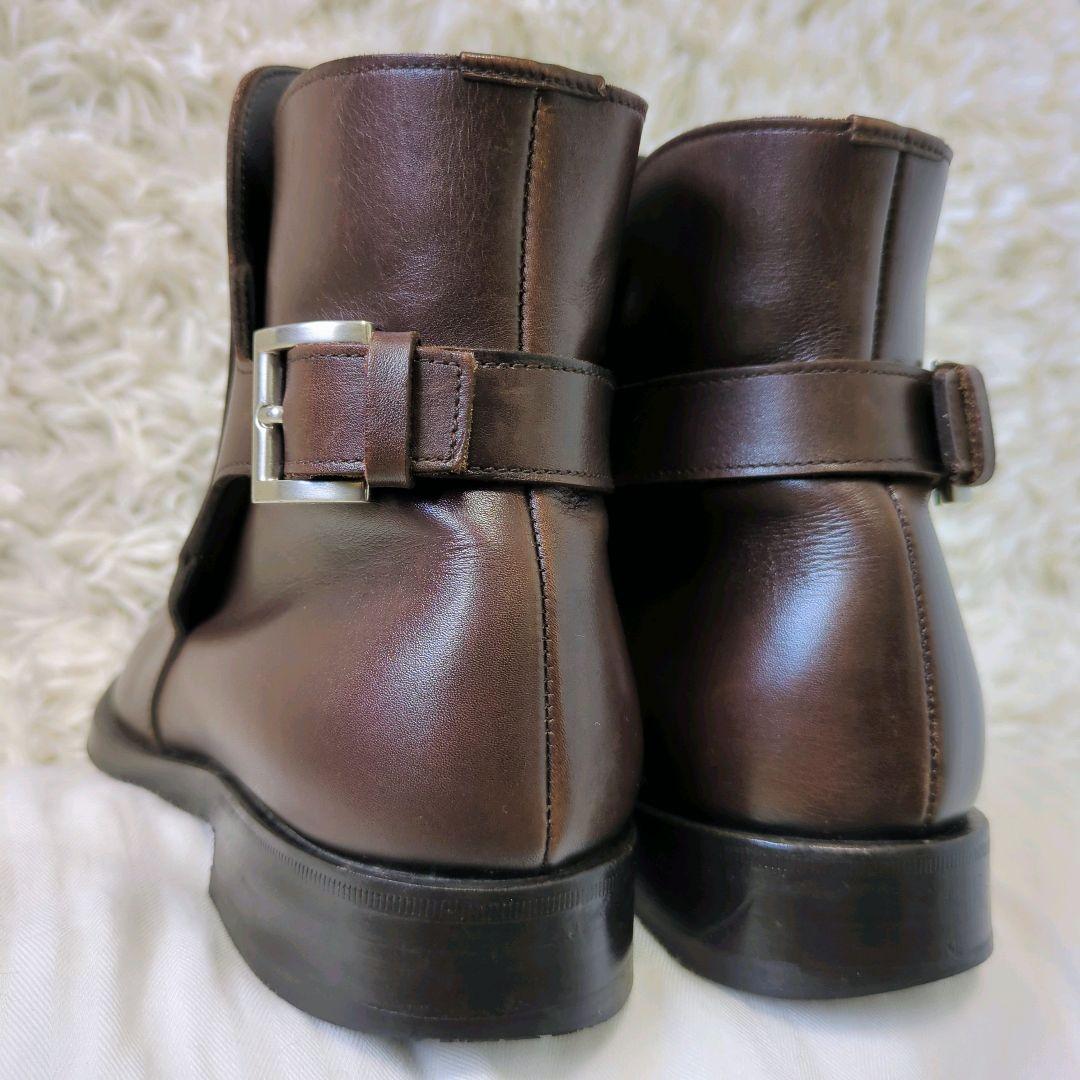 プラダ　ベルテッドブーツ　イタリア製　ブラウン　サイズ表記6