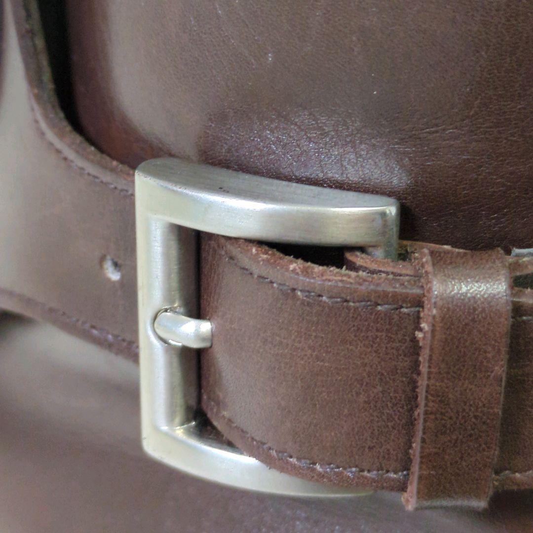 プラダ　ベルテッドブーツ　イタリア製　ブラウン　サイズ表記6