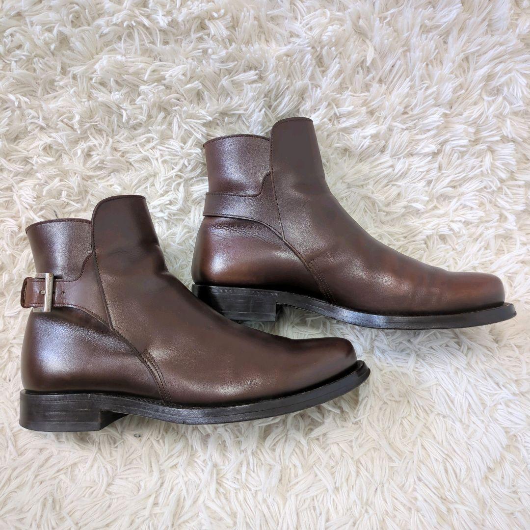 プラダ　ベルテッドブーツ　イタリア製　ブラウン　サイズ表記6