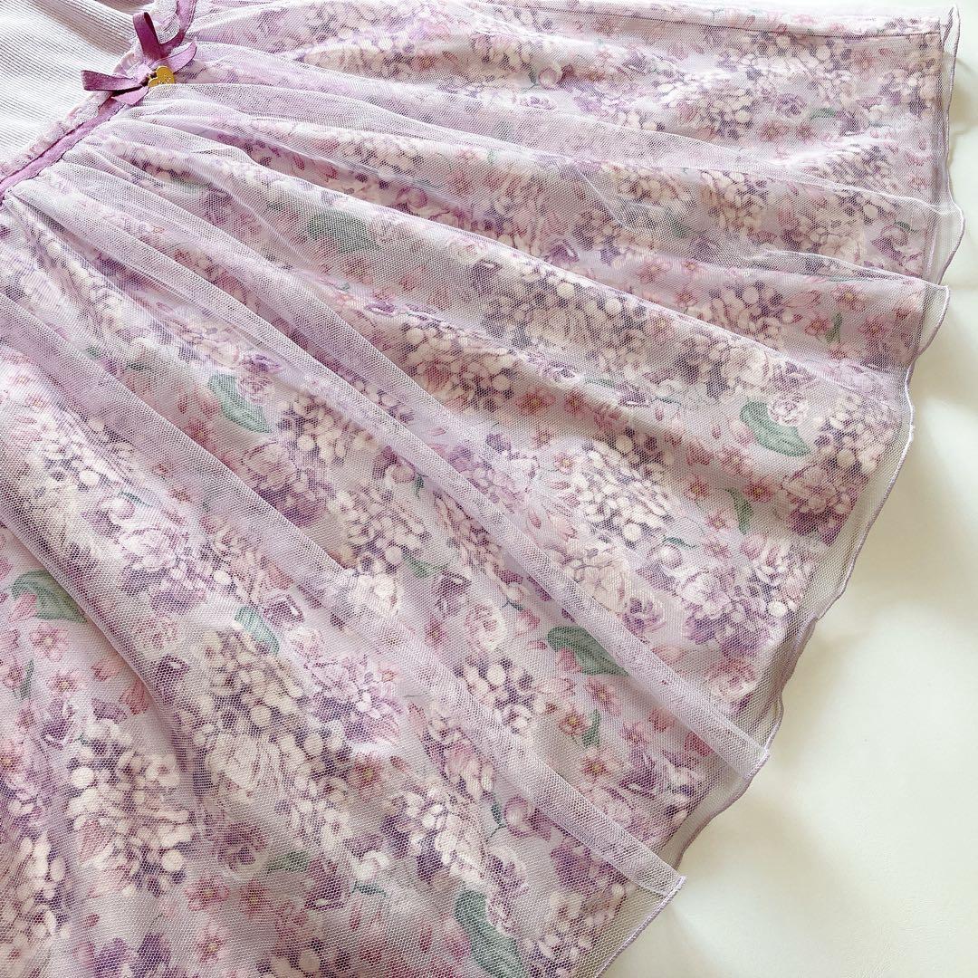 anyFAM ラベンダー 花柄 セレモニー 入学 卒園 フォーマル