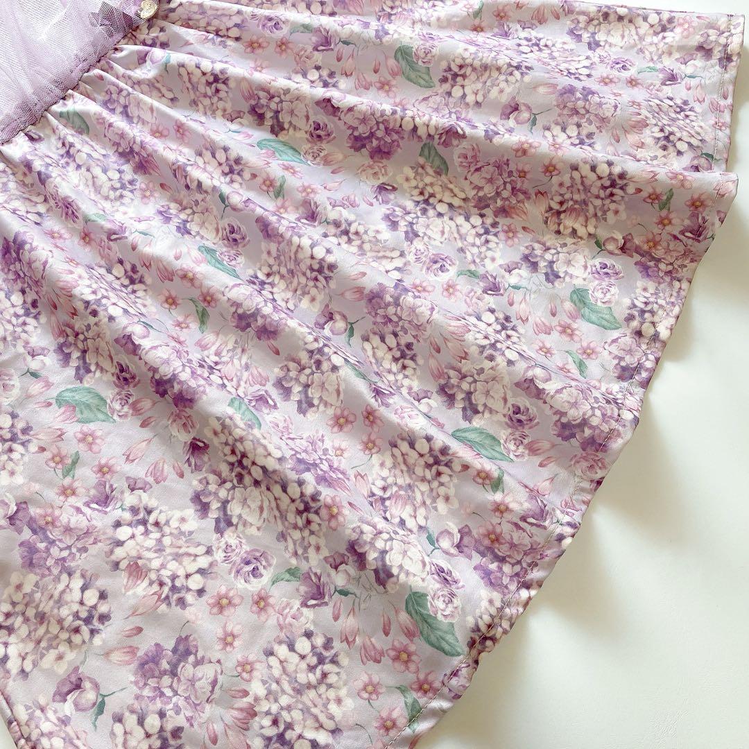 anyFAM ラベンダー 花柄 セレモニー 入学 卒園 フォーマル