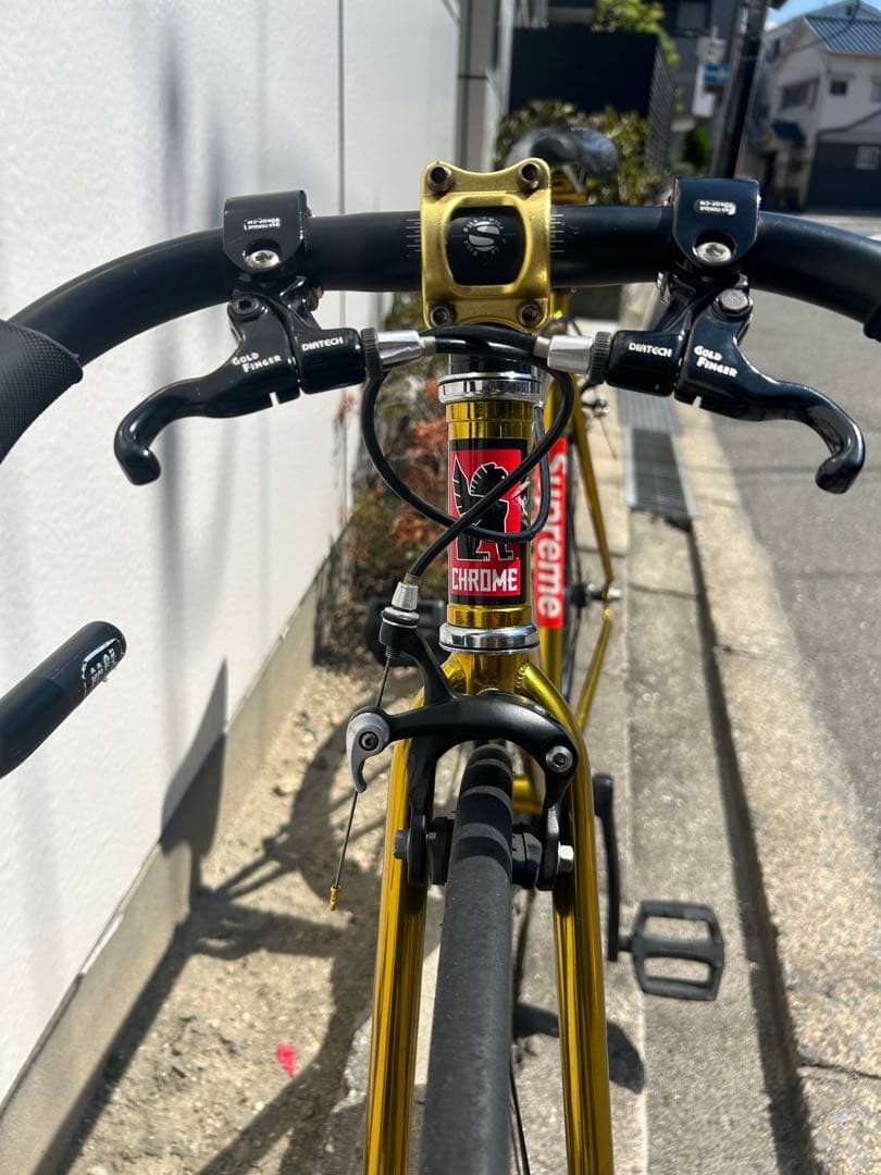 ゴールド シングルスピード ピストバイク　オリジナルカスタム
