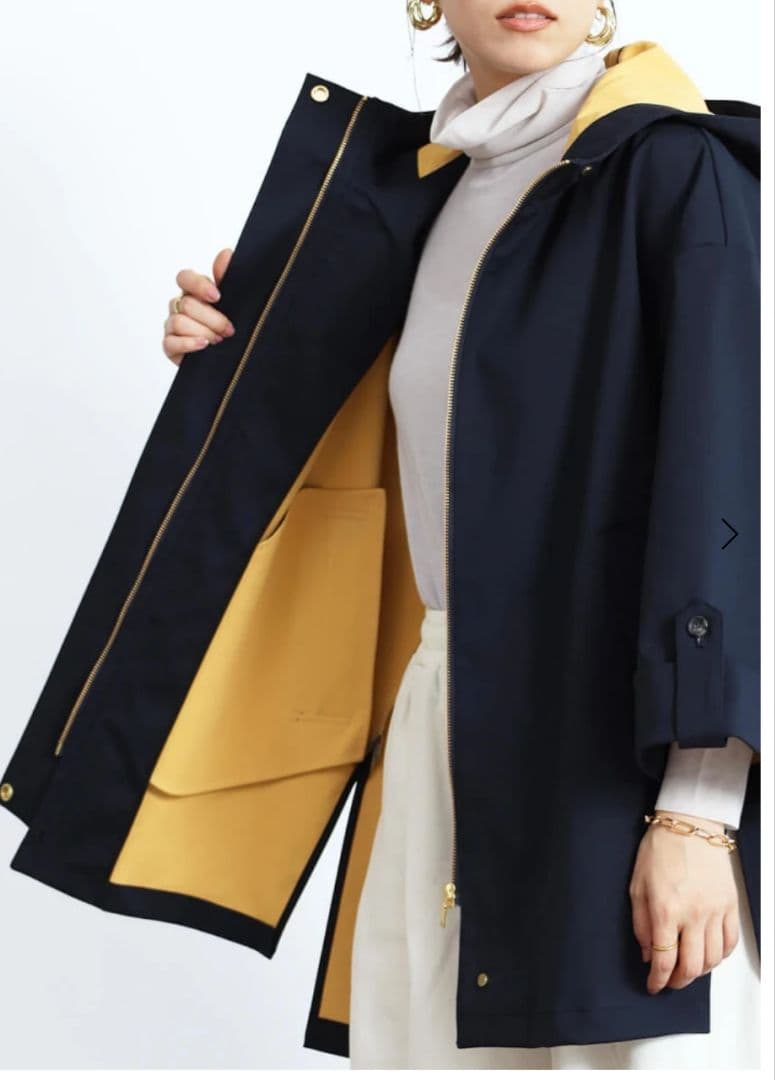 Grandtable　バイカラーオーバーコート