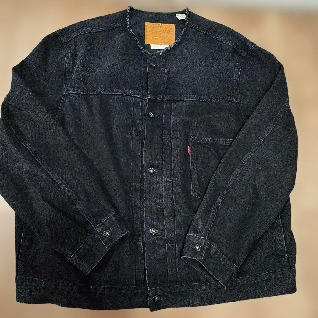 リーバイス エディフィス 別注 1st トラッカーデニムジャケット ノーカラー