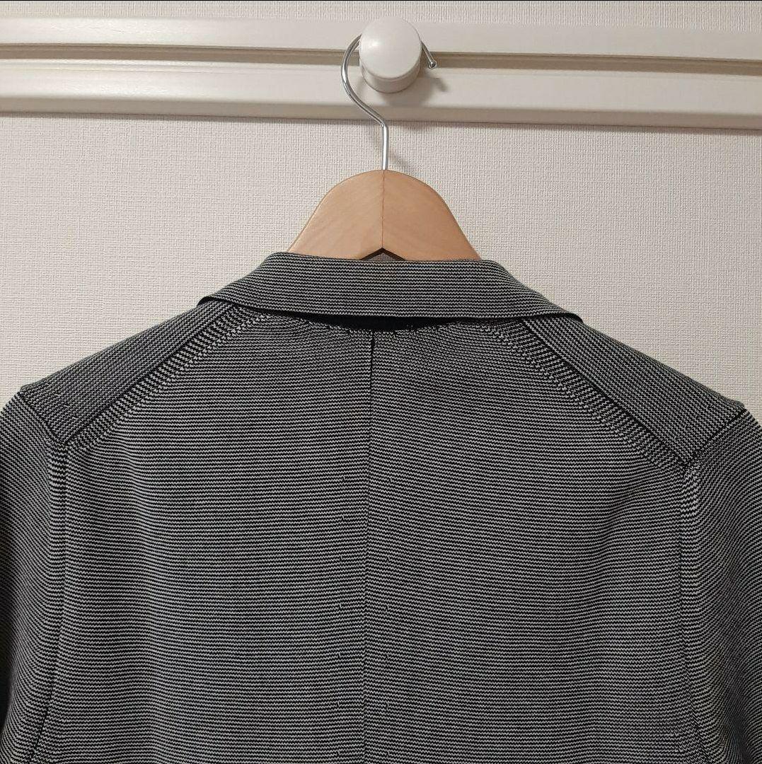 【新品未使用】Drumohr ドルモア コットンニットジャケット 44 黒×白