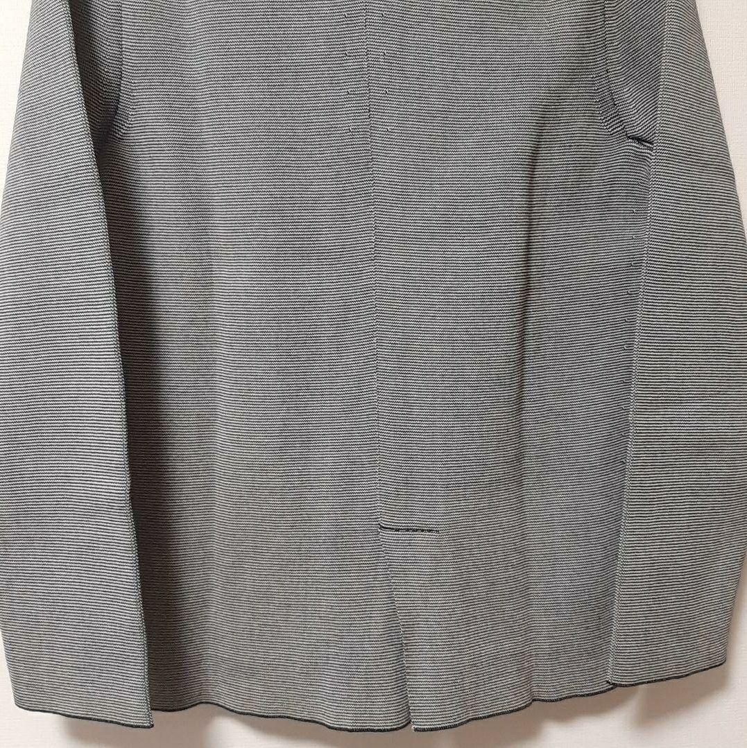 【新品未使用】Drumohr ドルモア コットンニットジャケット 44 黒×白