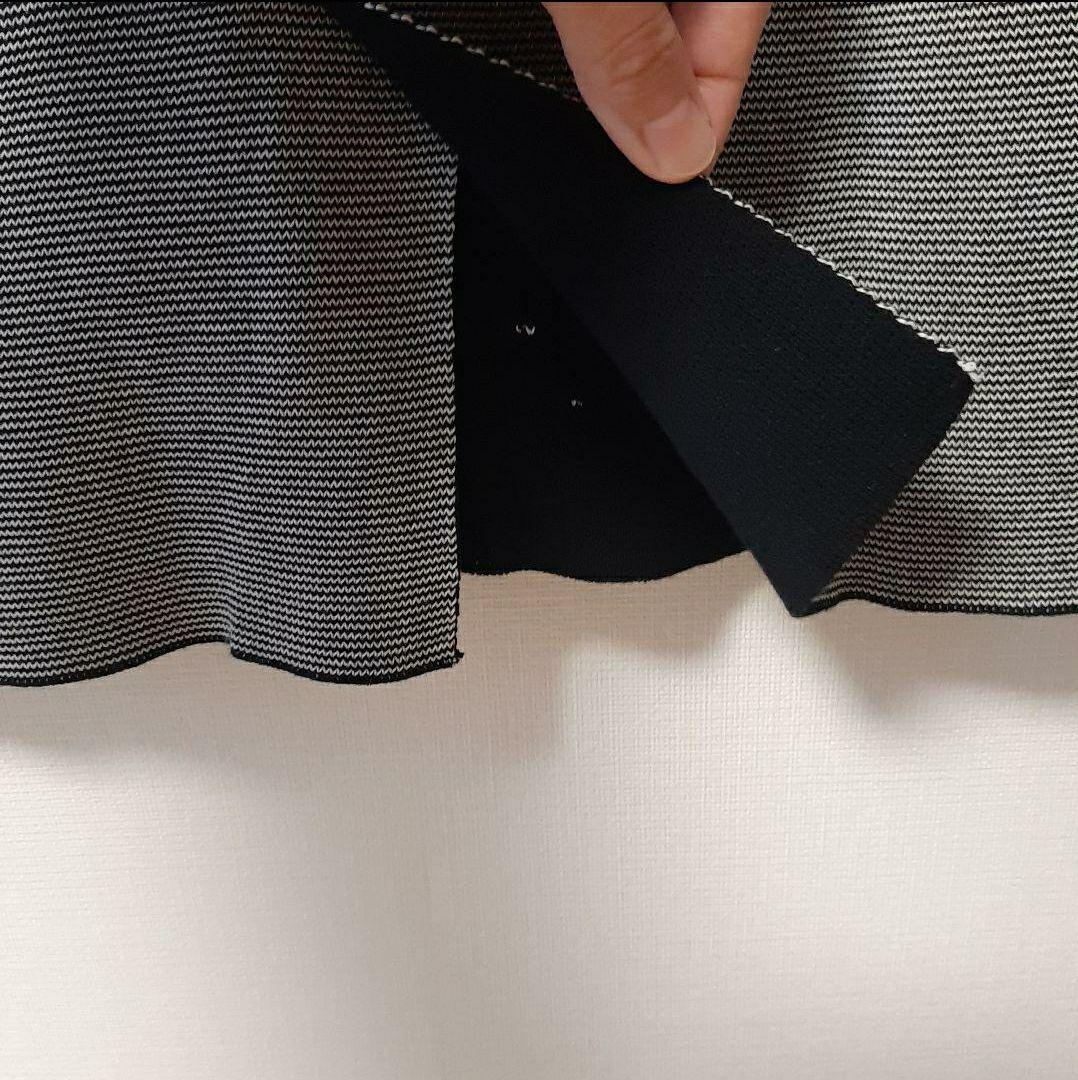 【新品未使用】Drumohr ドルモア コットンニットジャケット 44 黒×白