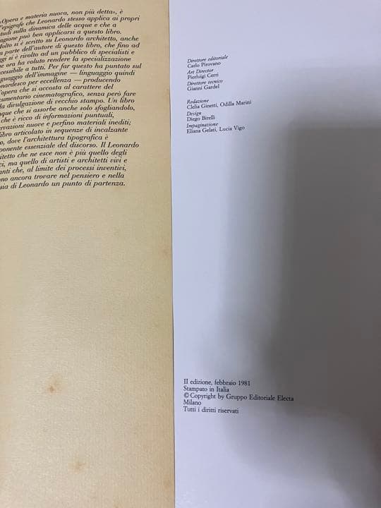 建築家　　Leonardo Architetto　Carlo Pedretti