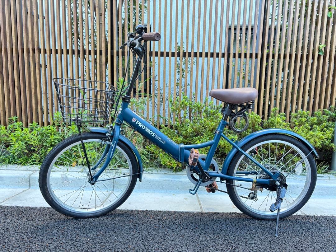 【purewater.】20インチ折りたたみ自転車 ネイビー