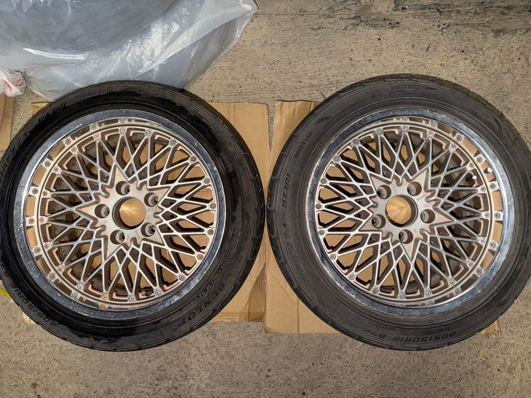 希少当時物 SSRメッシュ8J9J16インチ フォーミュラメッシュ旧車 ネオクラ