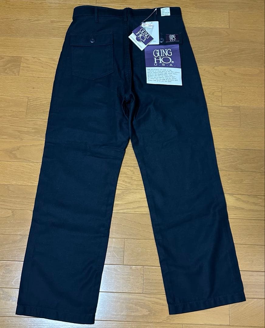 新品タグ付　GUNG HO FATIGUETROUSER ベイカー　ネイビー