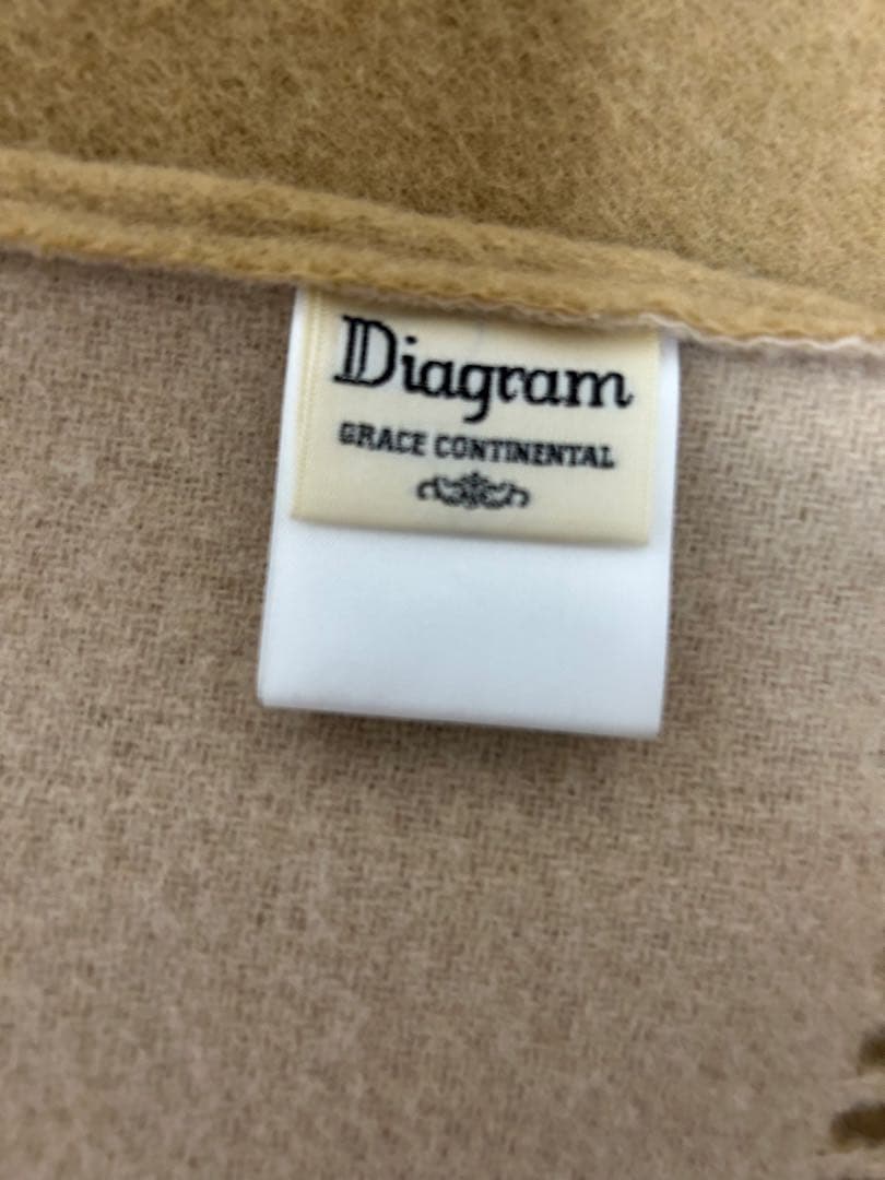 GRACE CONTINENTAL diagram ファー付きポンチョ