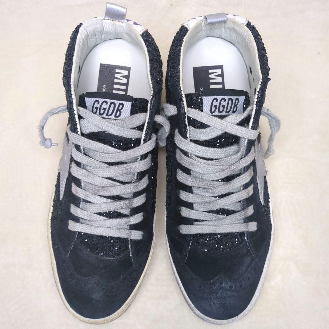 ゴールデングース 美品✨️36 MID STAR グリッタースエードスター