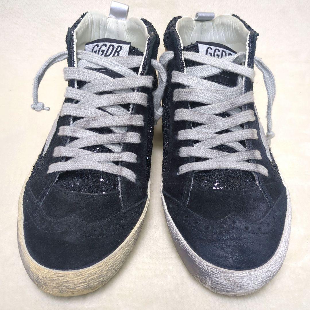 ゴールデングース 美品✨️36 MID STAR グリッタースエードスター