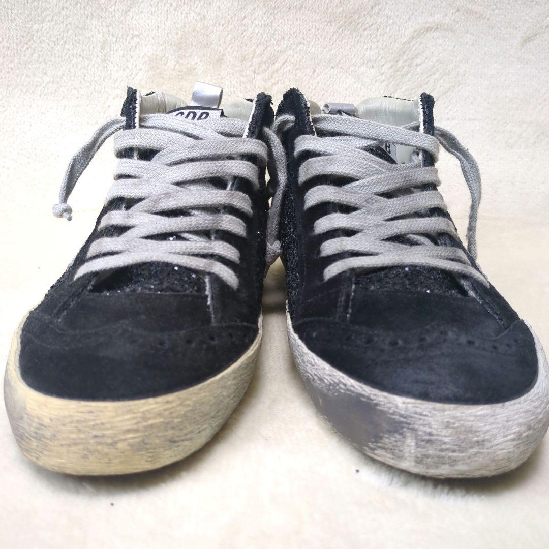 ゴールデングース 美品✨️36 MID STAR グリッタースエードスター
