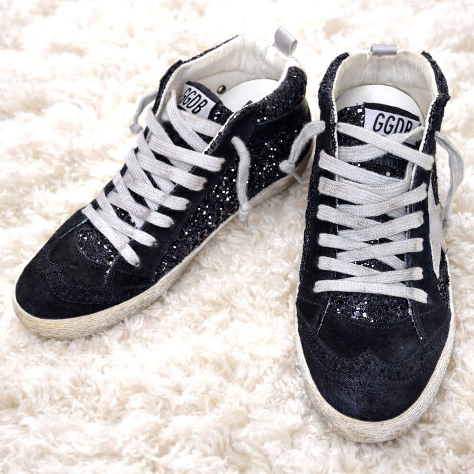 ゴールデングース 美品✨️36 MID STAR グリッタースエードスター