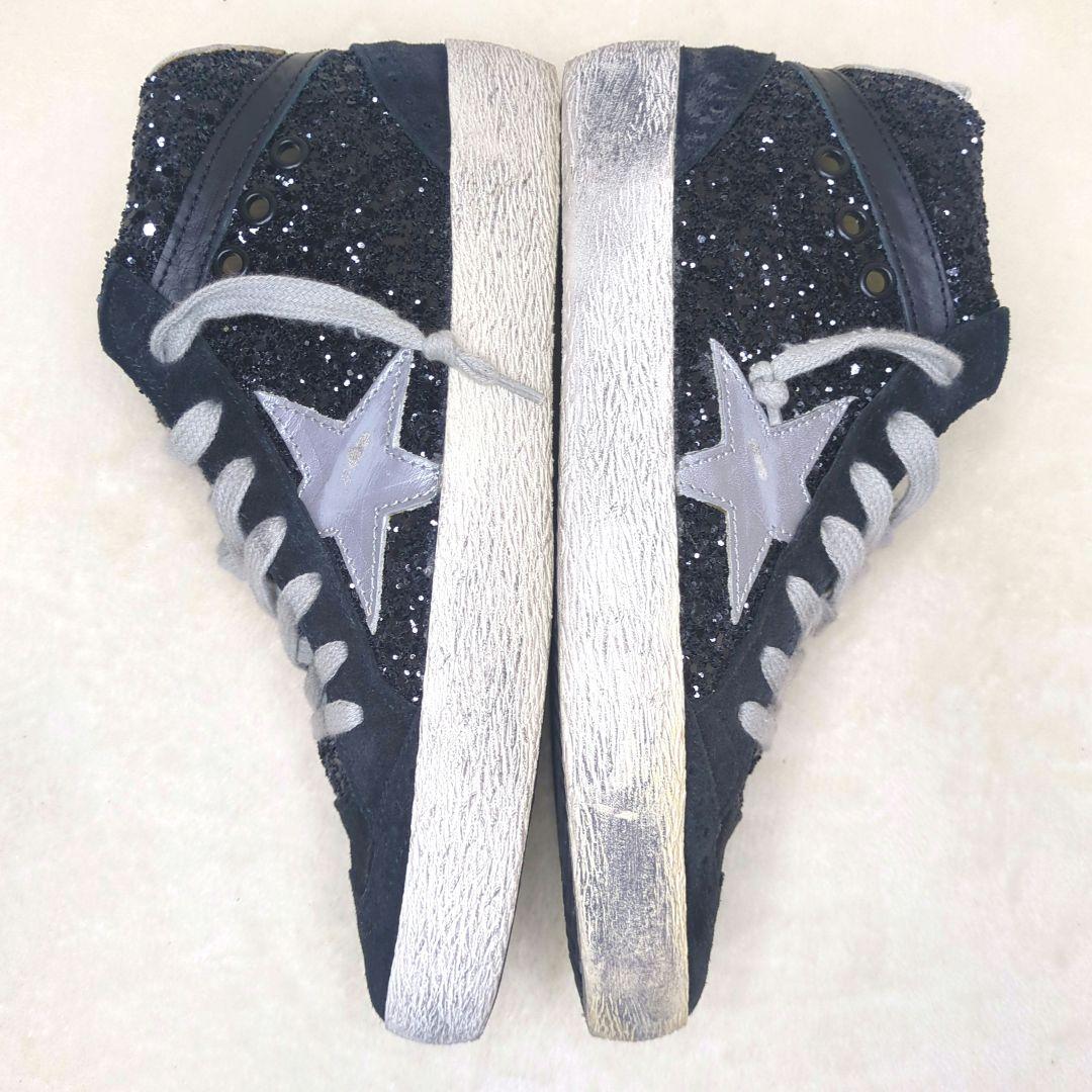 ゴールデングース 美品✨️36 MID STAR グリッタースエードスター