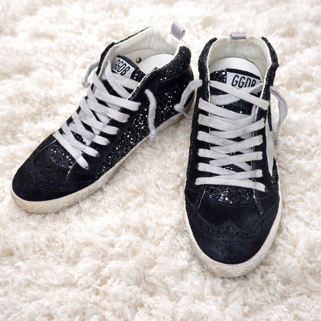 ゴールデングース 美品✨️36 MID STAR グリッタースエードスター