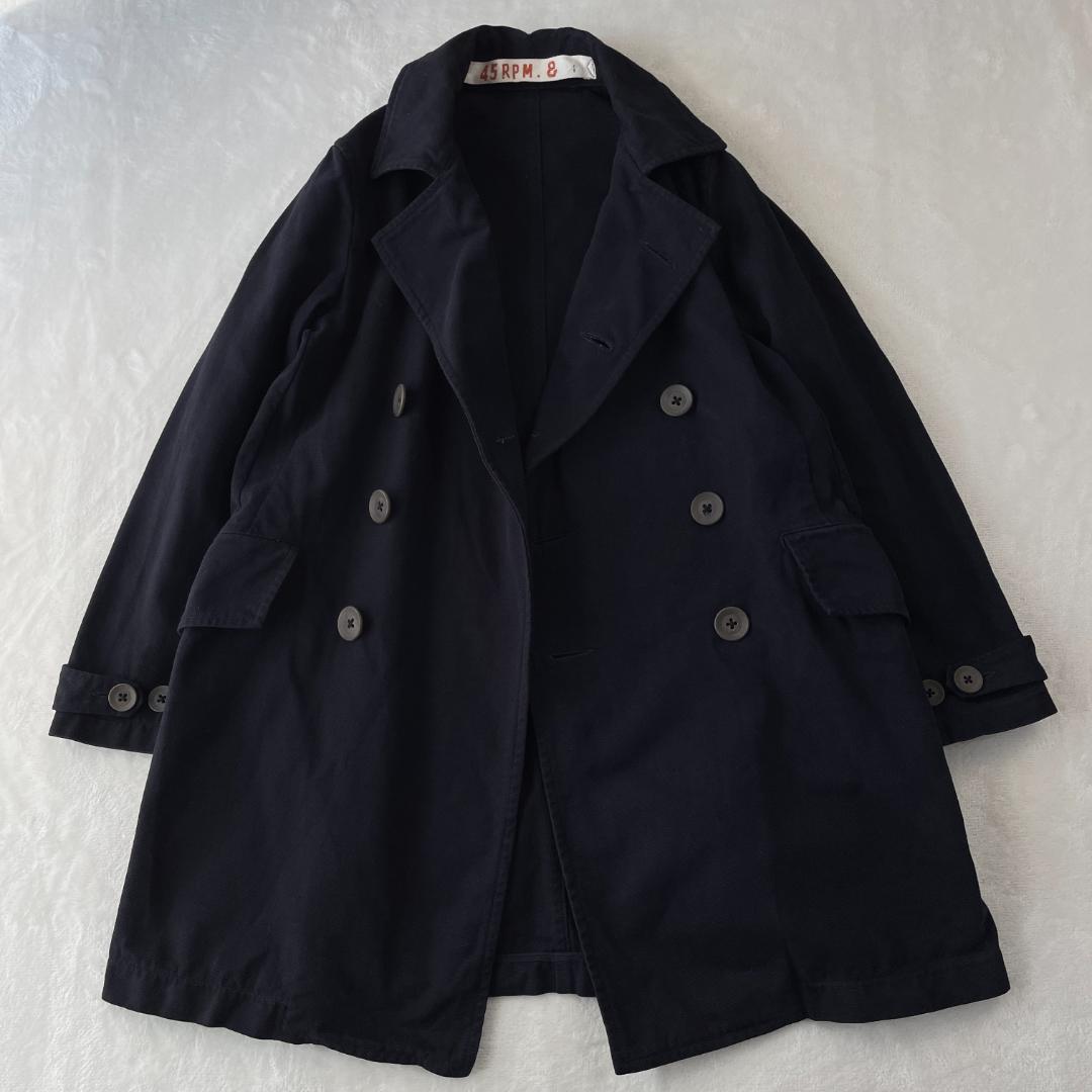 45rpm&　コットンピーコート　ネイビー　アウター