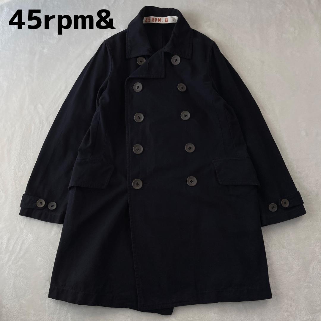 45rpm&　コットンピーコート　ネイビー　アウター