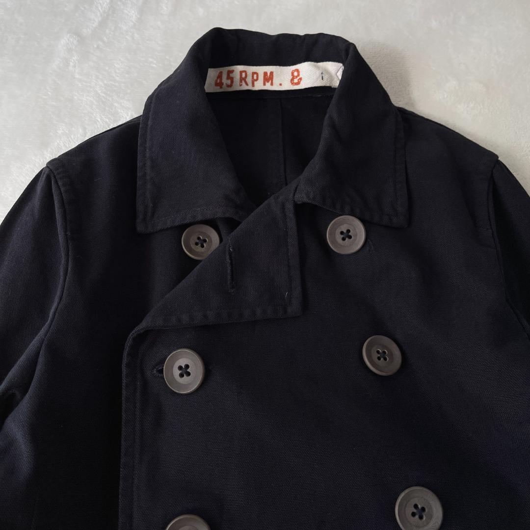 45rpm&　コットンピーコート　ネイビー　アウター
