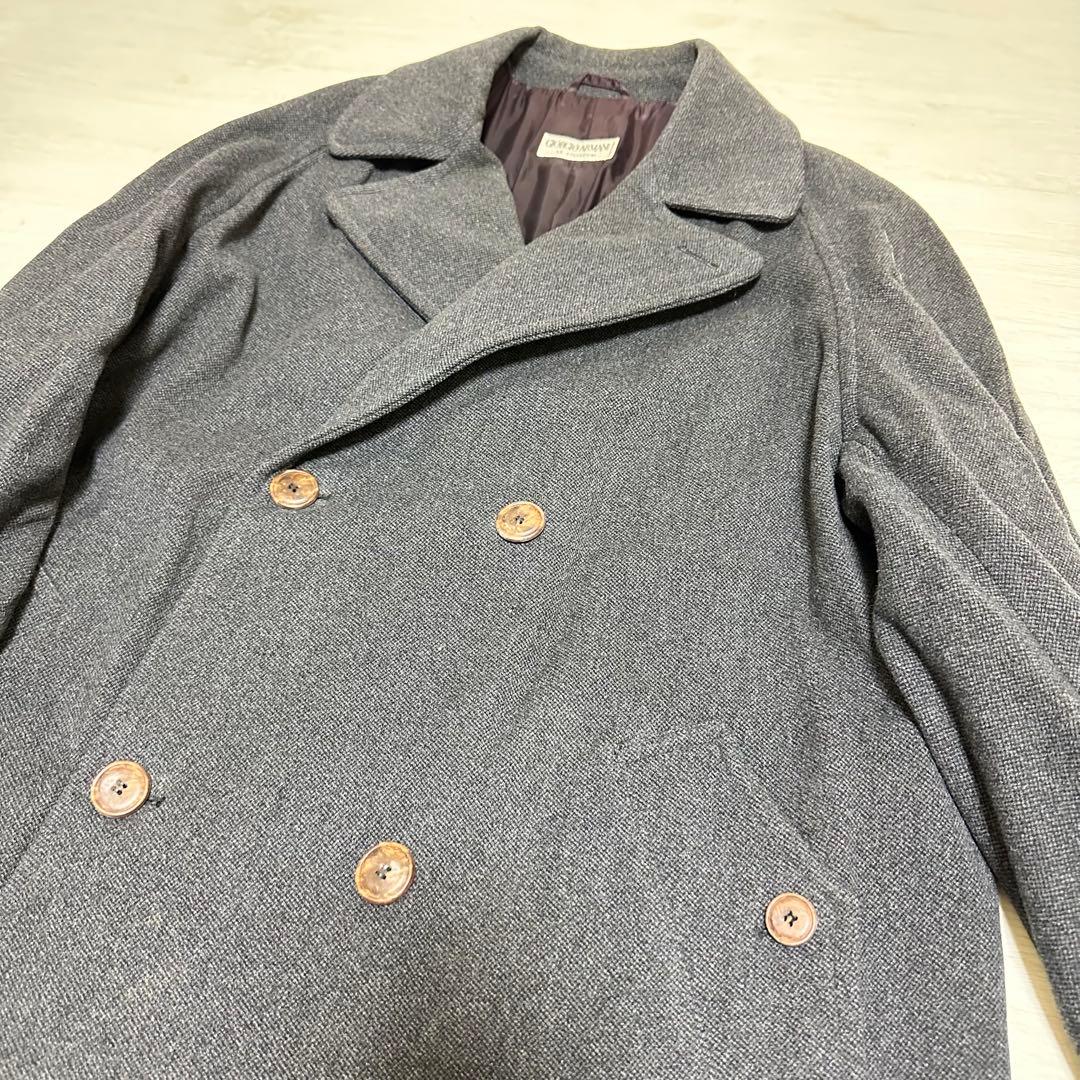 【GIORGIO ARMANI】アルマーニ ロングコート グレー