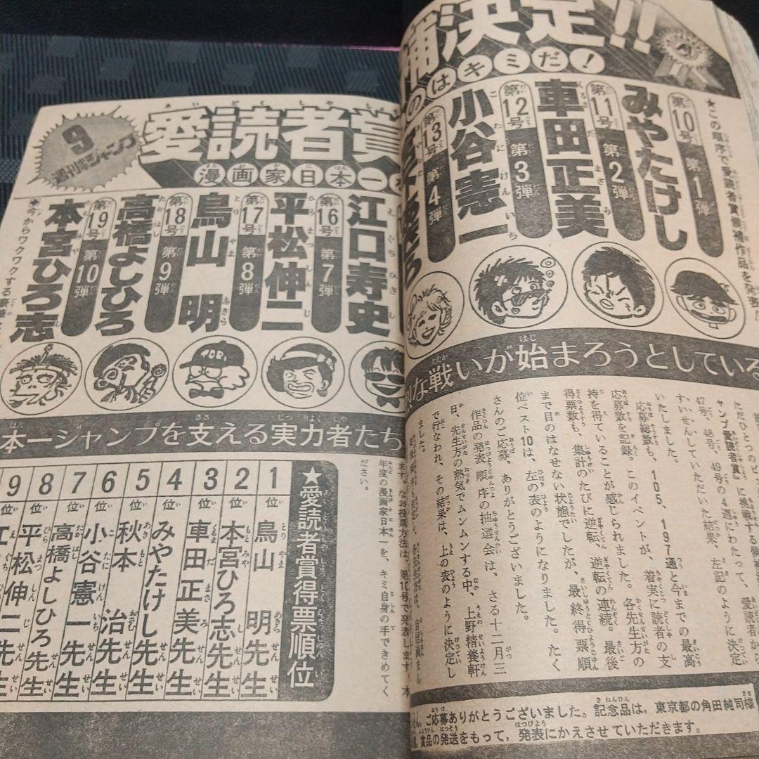 週刊少年ジャンプ 1981年4-5号※Dr.スランプ 表紙&巻頭※カラーカード