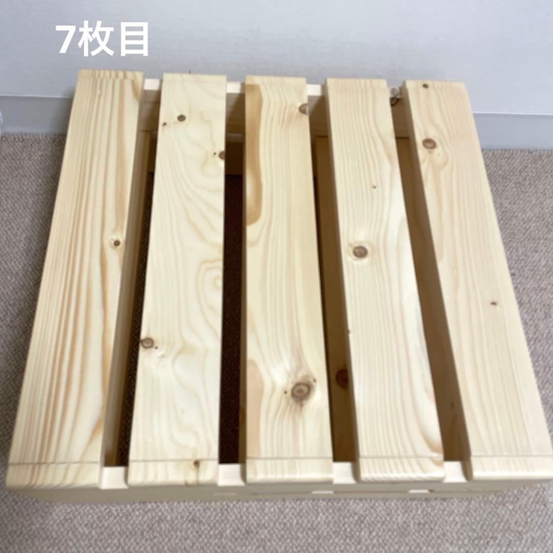 簡単に組み替えができるパレットベッド（すのこベッド） シングル分8枚