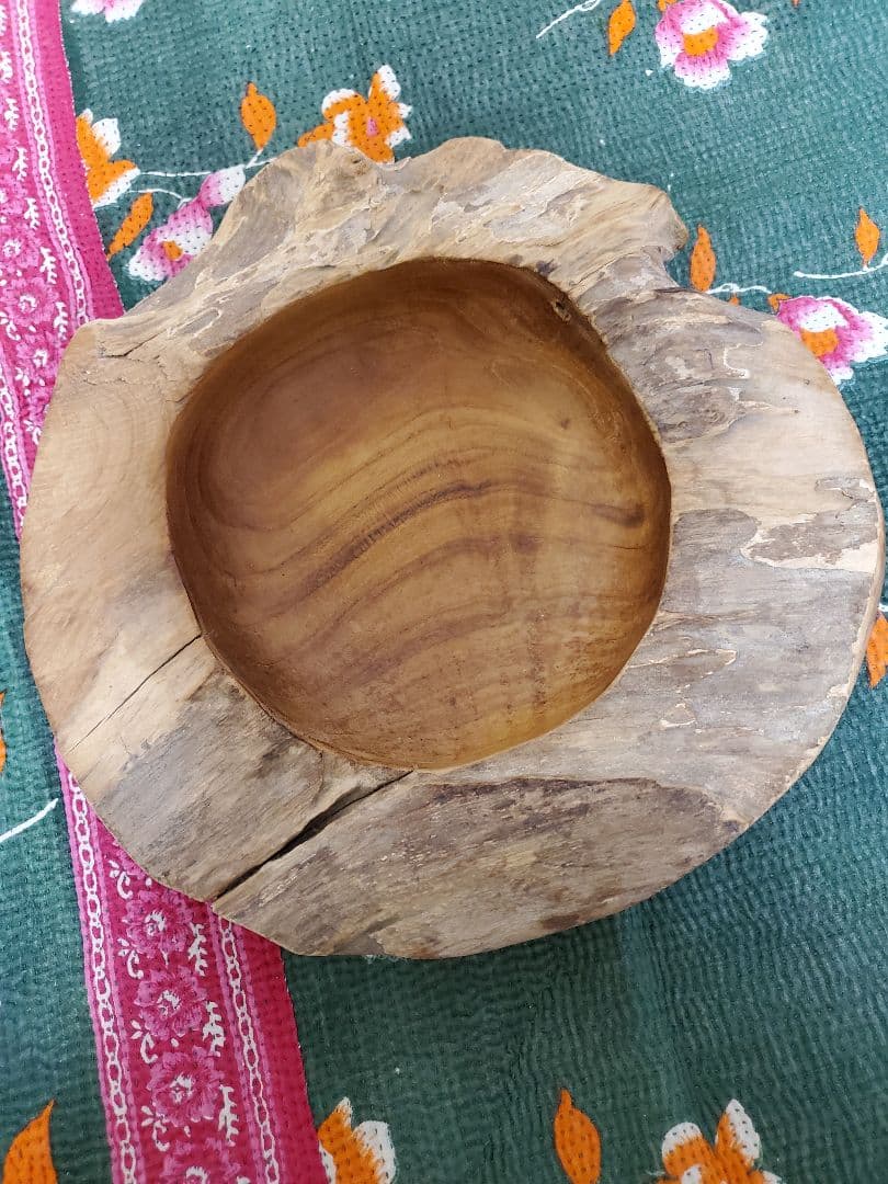 ウッドトレイ&オルネドフォイユの木彫りのパタボード