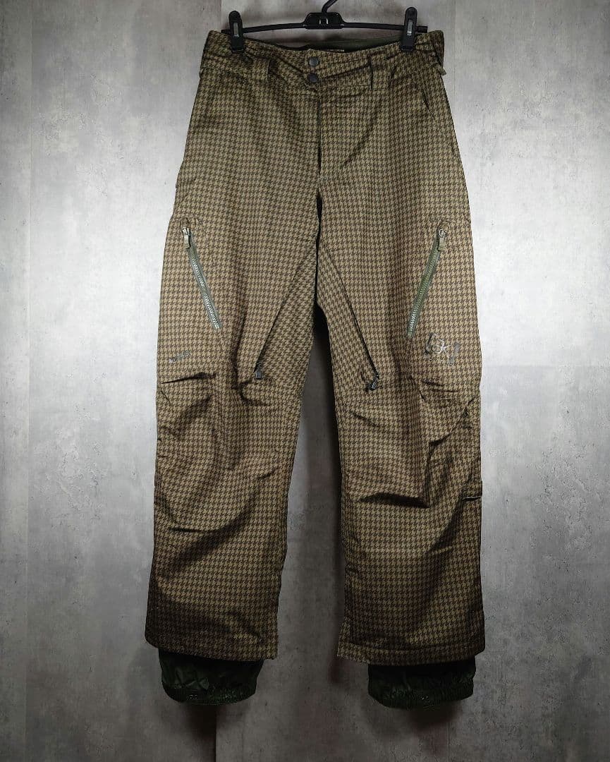 BURTON ak 2L STAGGER PANT XS 千鳥格子 グリーン