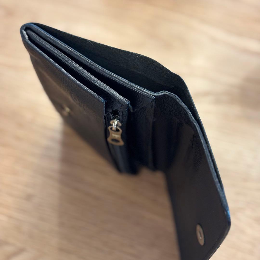 IL BISONTE ブラック 二つ折り財布