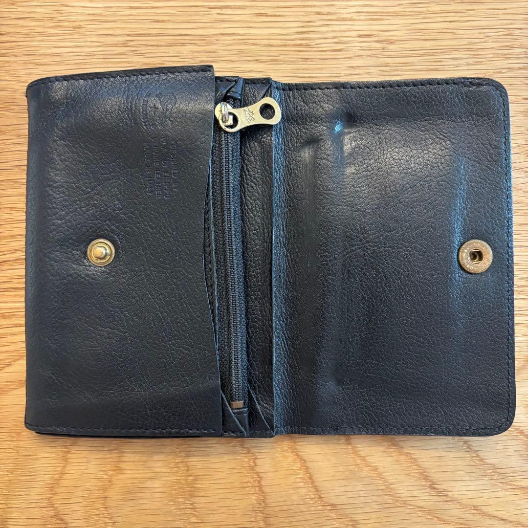 IL BISONTE ブラック 二つ折り財布