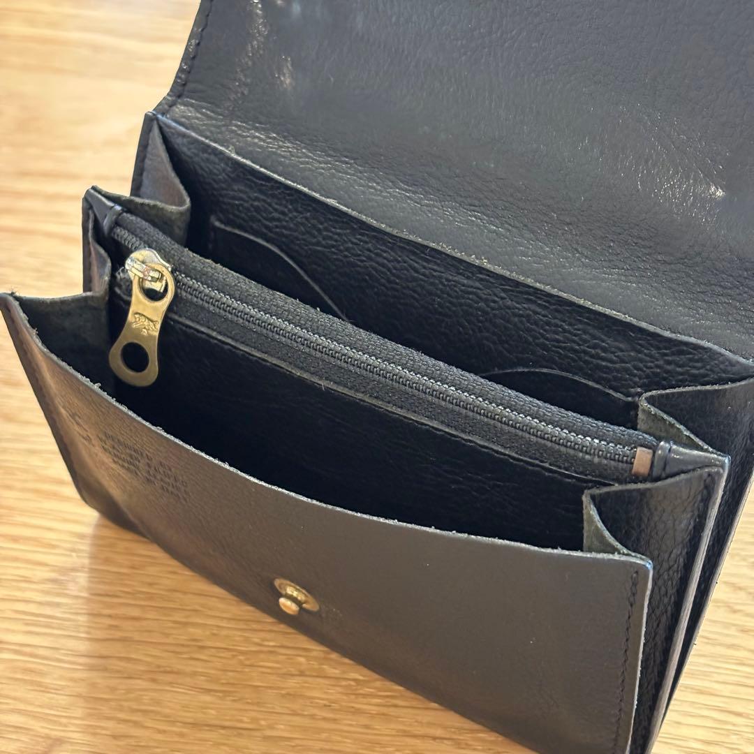 IL BISONTE ブラック 二つ折り財布