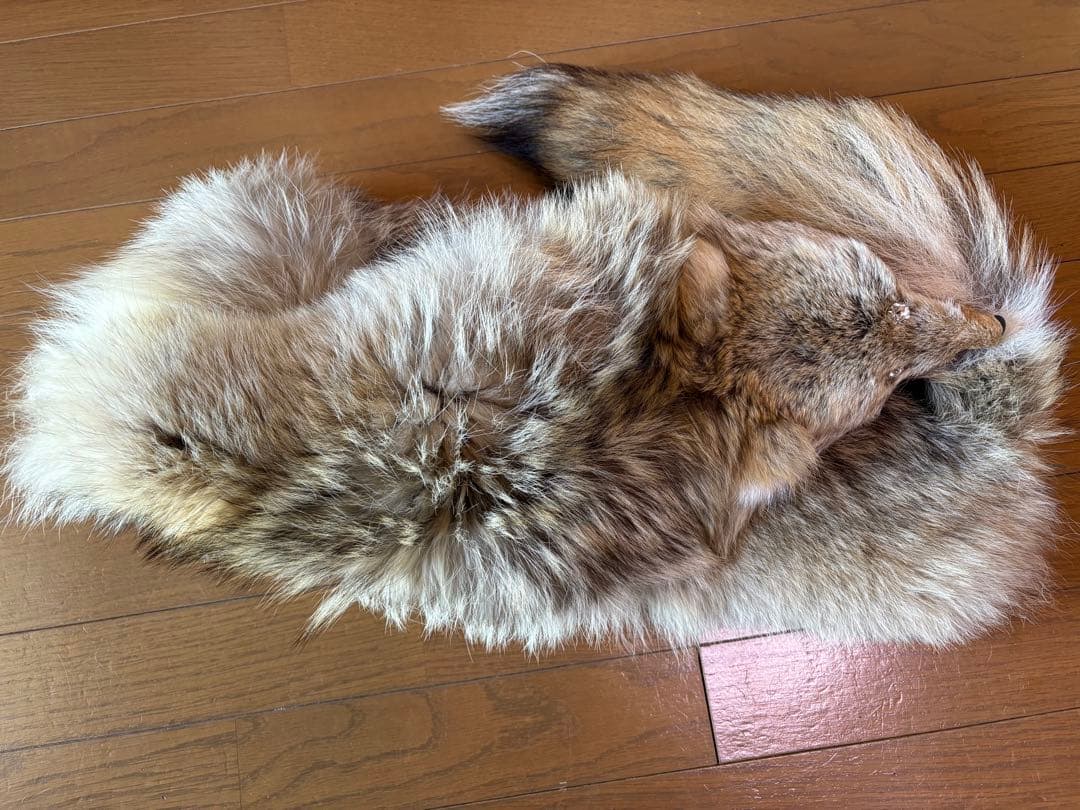 DRESS CAMP ドレスキャンプ キツネ 顔付き ファー 襟巻き マフラー