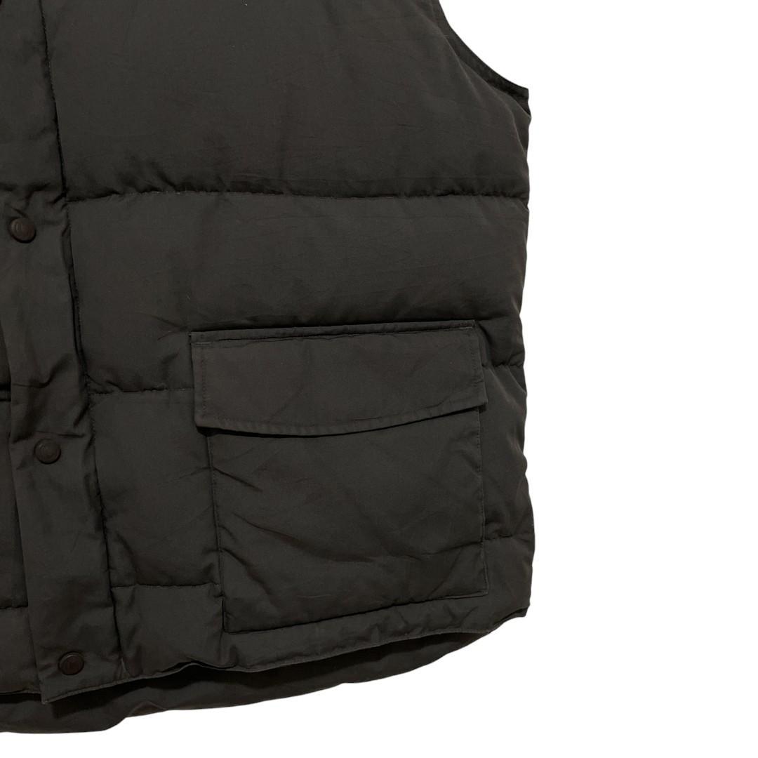 【Cabela's】 裏地フリース ロゴ刺繍グースダウンベスト グレー 2XL