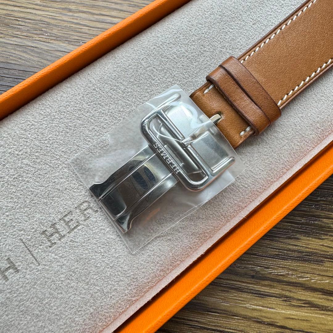 2527 ほぼ未使用　Apple Watch エルメス　ブラウン　バックルレザー