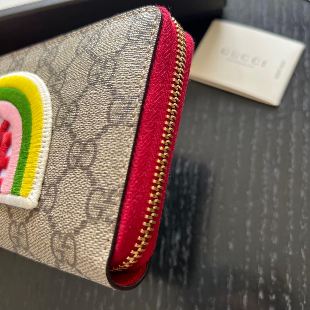 ベ*た様 新品正規品　グッチ GG 長財布 ファスナー 新品 レディース ベージ