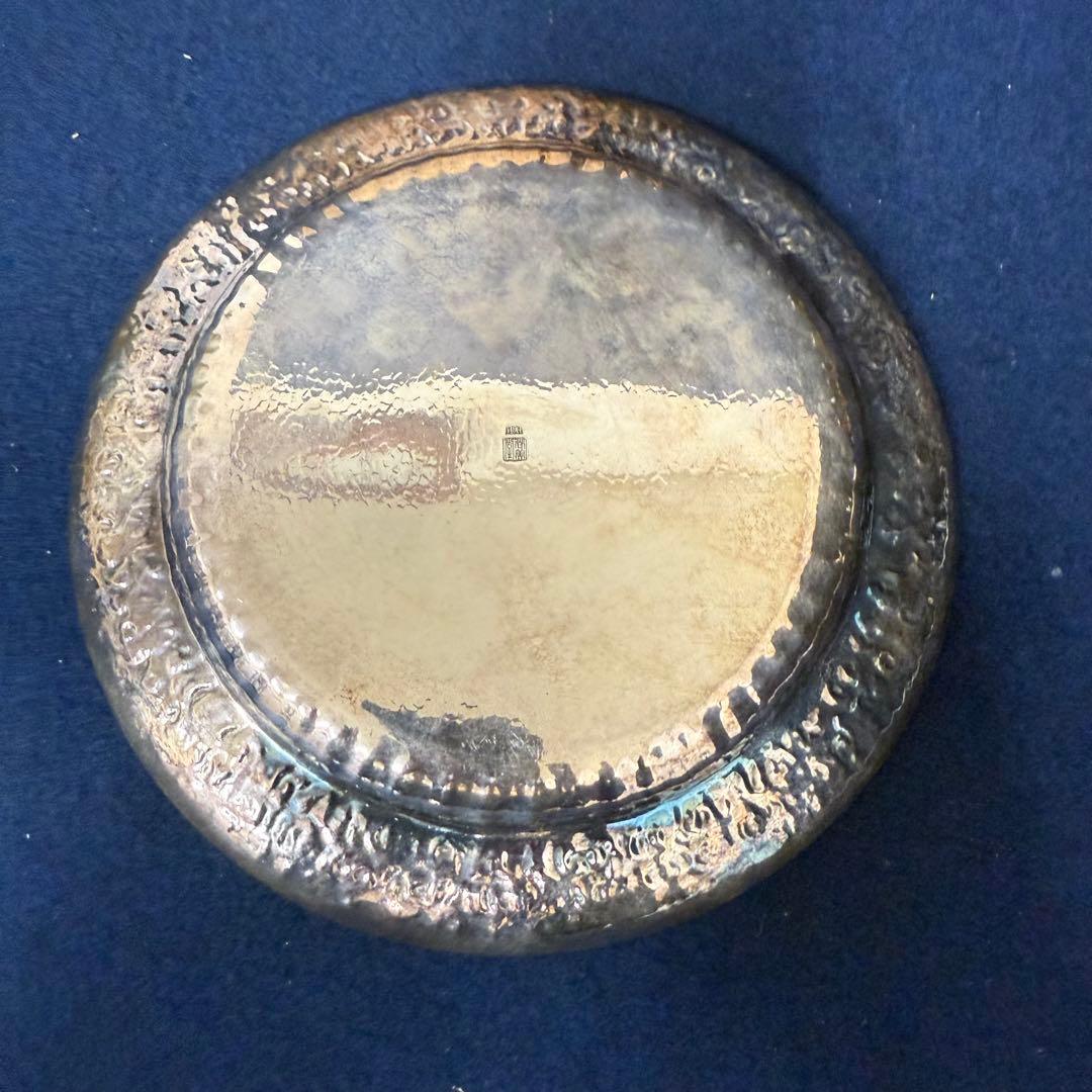 純銀 皿 青海盆 大阪淀屋橋 尚美堂造 149g 共箱