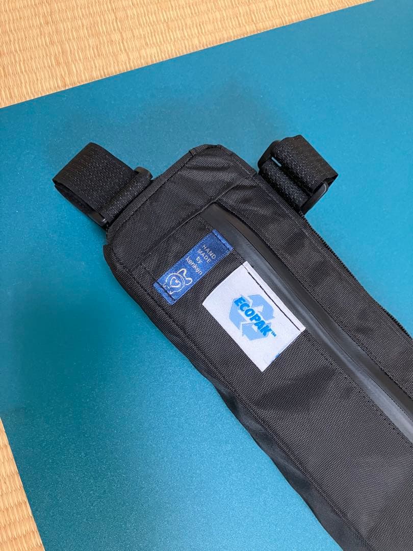 ハンドメイドフレームバッグ　ECO-PAK ブラック　46.5cm