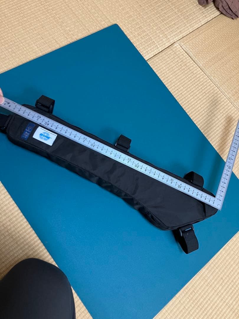 ハンドメイドフレームバッグ　ECO-PAK ブラック　46.5cm