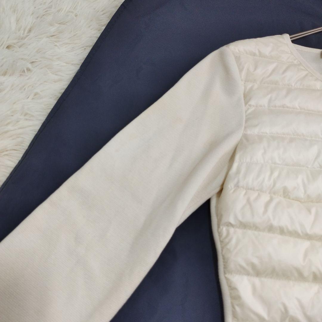 18231✨モンクレール マグリアカーディガン 切替 ノーカラーダウンジャケット