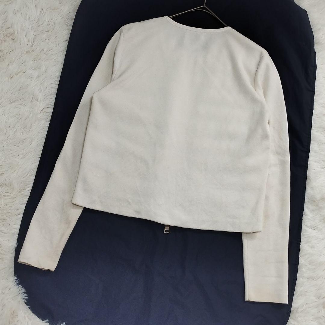 18231✨モンクレール マグリアカーディガン 切替 ノーカラーダウンジャケット