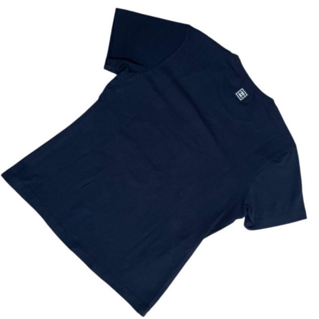 CHANEL シャネル　カメリア　Tシャツ　黒