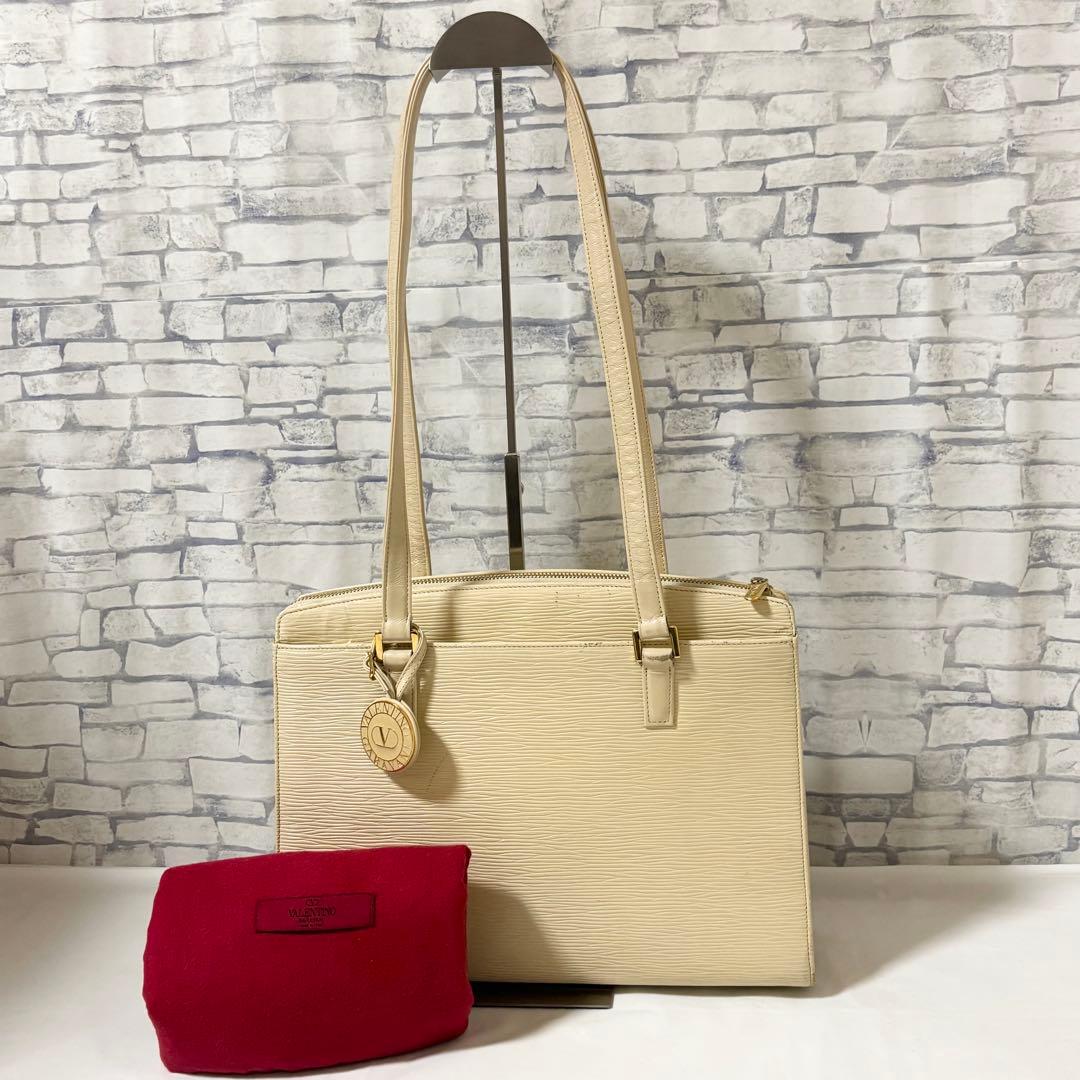 ヴァレンティノガラヴァーニ・エピレザー トートバッグ肩掛け A4可 保存袋付き