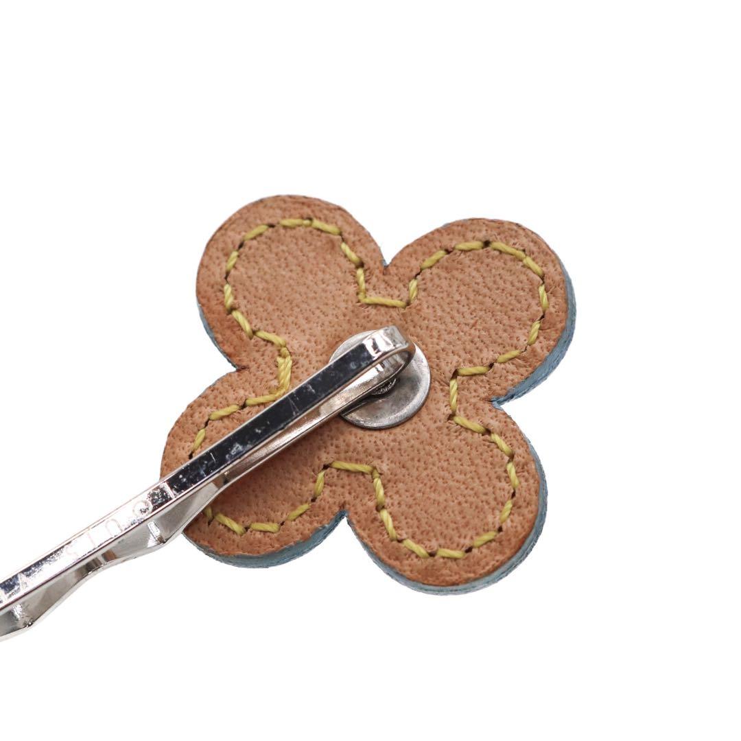 【極美品】ルイヴィトン バレッタ フルール ヴェルニ ヘアピン M92259