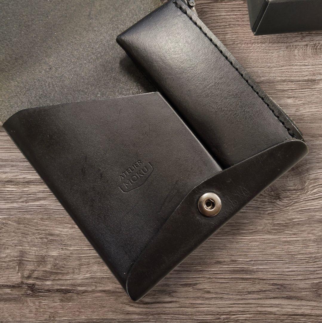 ATELIER MOKU Ver.3 Buttero黒　コンパクト財布