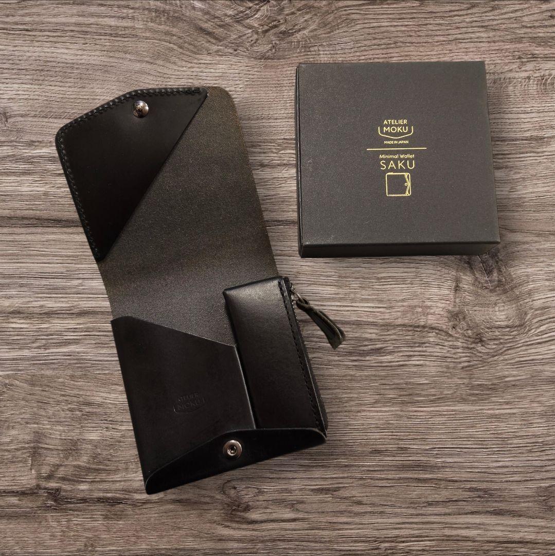 ATELIER MOKU Ver.3 Buttero黒　コンパクト財布