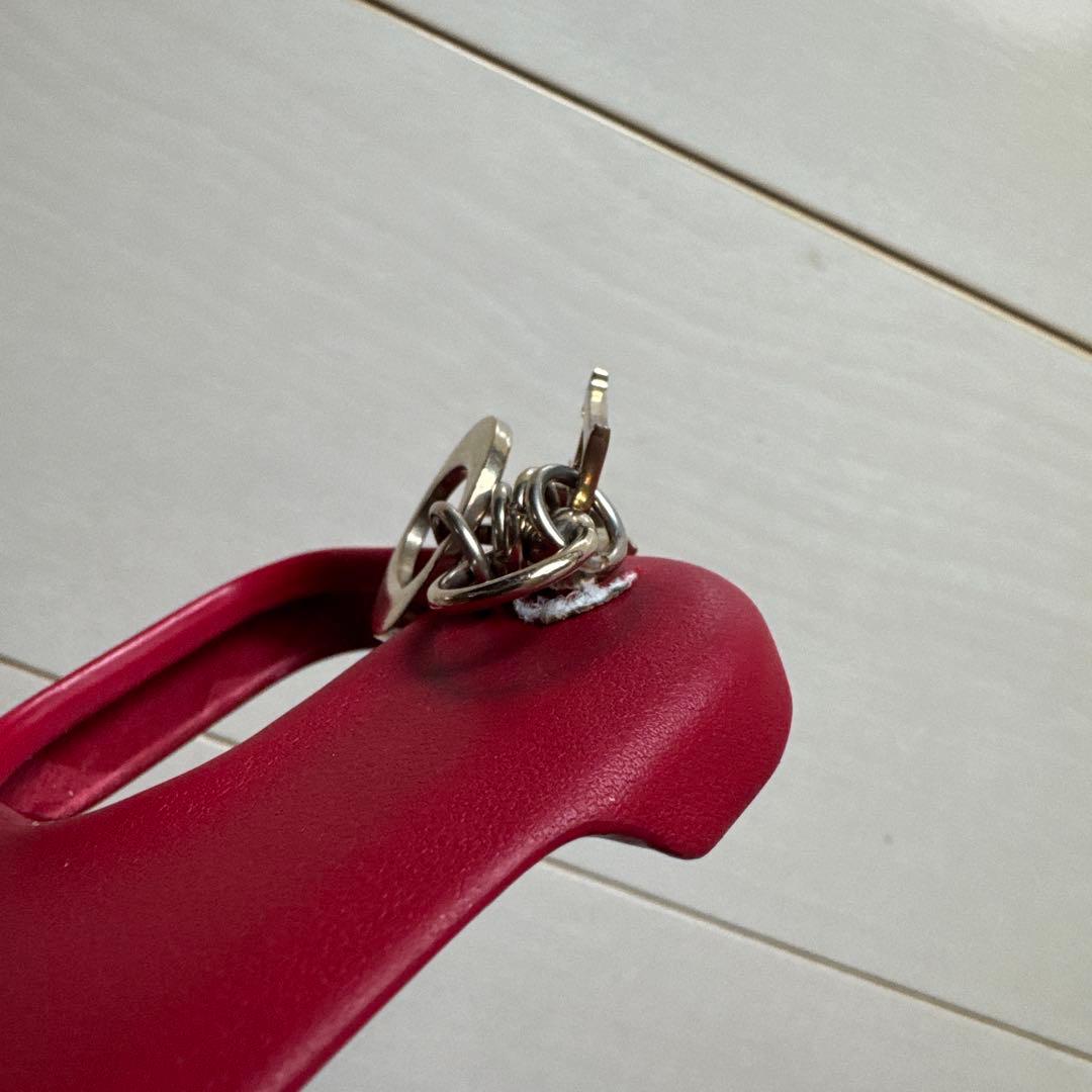 LADY DIOR iPhone15pro ケース ハート キルティング　破損有